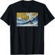 Funny Retro Vintage Surfing A Great Wave Rottweiler Lover T-Shirt - T-Shirt | Black