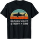 Funny Broken Wrist Story T-Shirt - T-Shirt | Black