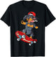 Dachshund Skateboard T shirt Wiener Dog Funny Skateboarding Men Women Kids T-Shirt - T-Shirt | Black