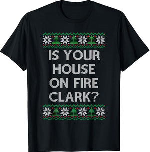 Christmas Family Winter Vacation Ugly Sweater Style T-Shirt - T-Shirt | Black