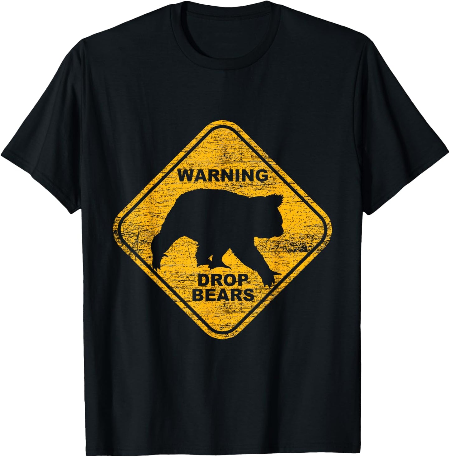 Attention Falling Bears Animal Design Australia Gift Koala T-Shirt - T-Shirt | Black