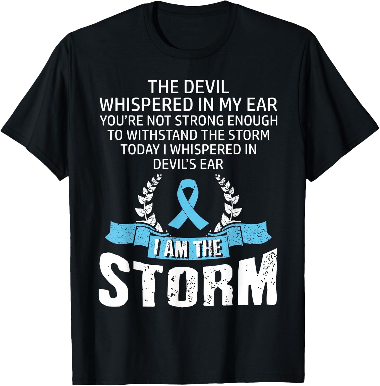 Prostate Cancer Awareness Storm T-Shirt - T-Shirt | Black