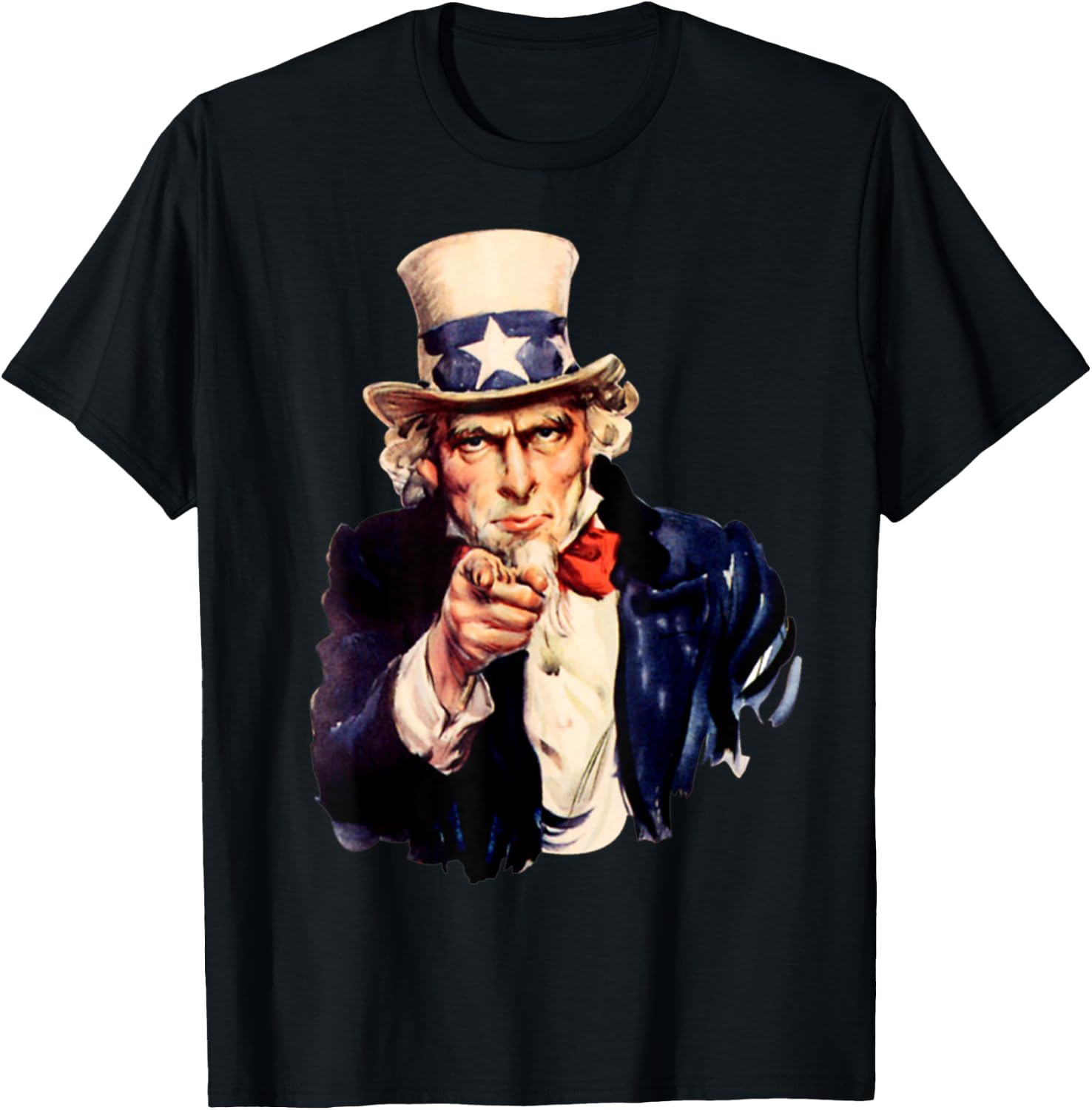 I want you - Uncle Sam FUN T-Shirt - T-Shirt | Black