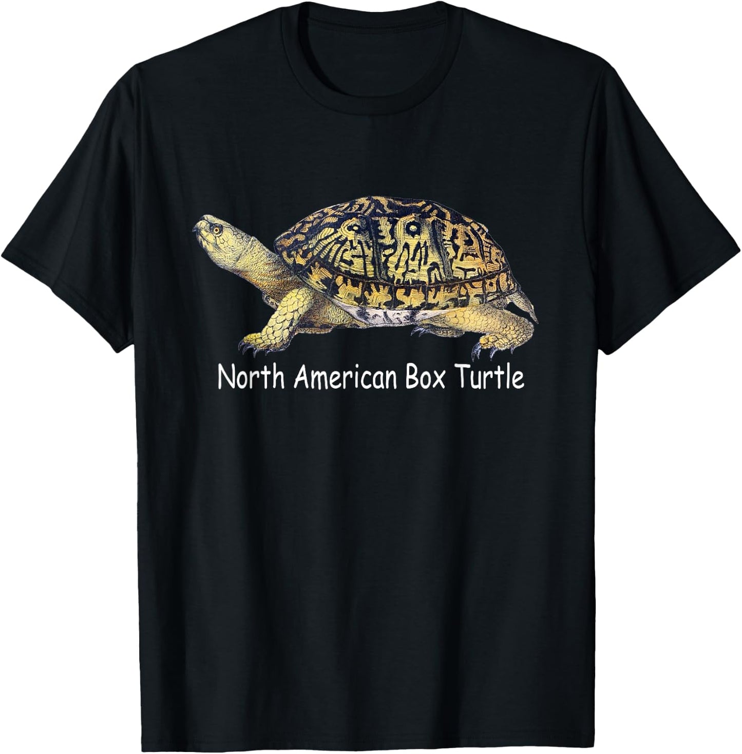 North American Box Turtle T-Shirt - T-Shirt | Black