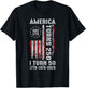 Vintage America Turns 250 I Turn 50 1776 1976 2026 Birthday T-Shirt - T-Shirt | Black