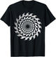 Shark Tooth Circular Saw Blade Illusion T-Shirt - T-Shirt | Black