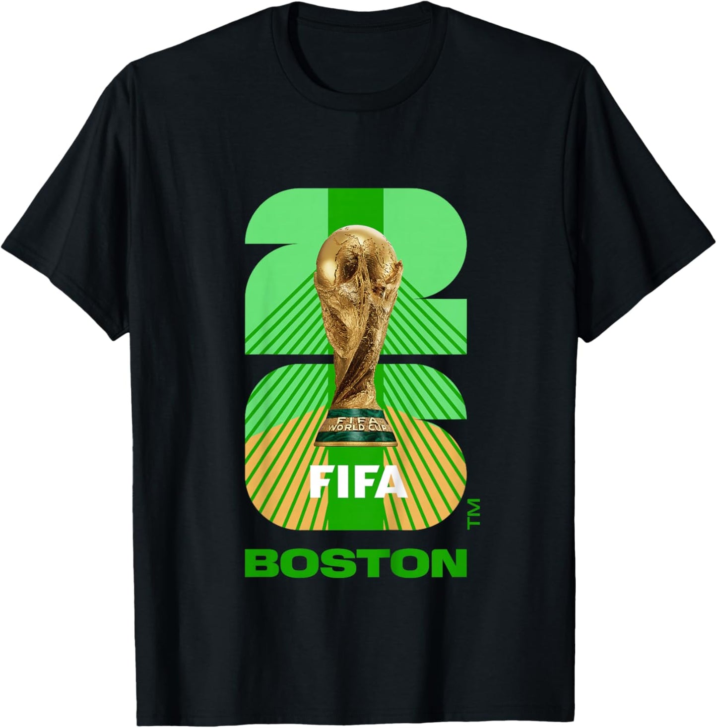 Kids FIFA World CUP26 Boston Trophy Color T-Shirt - T-Shirt | Black
