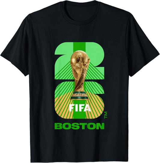 Kids FIFA World CUP26 Boston Trophy Color T-Shirt - T-Shirt | Black