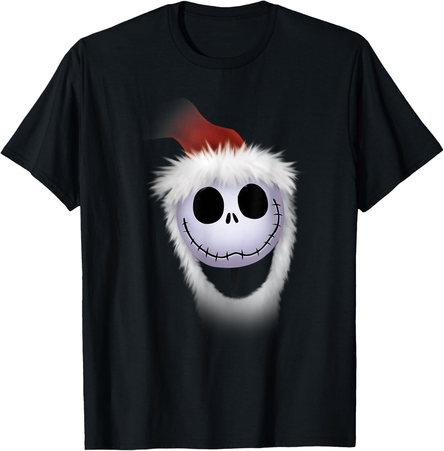 Disney Santa Jack Skellington Holiday T-Shirt - T-Shirt | Black