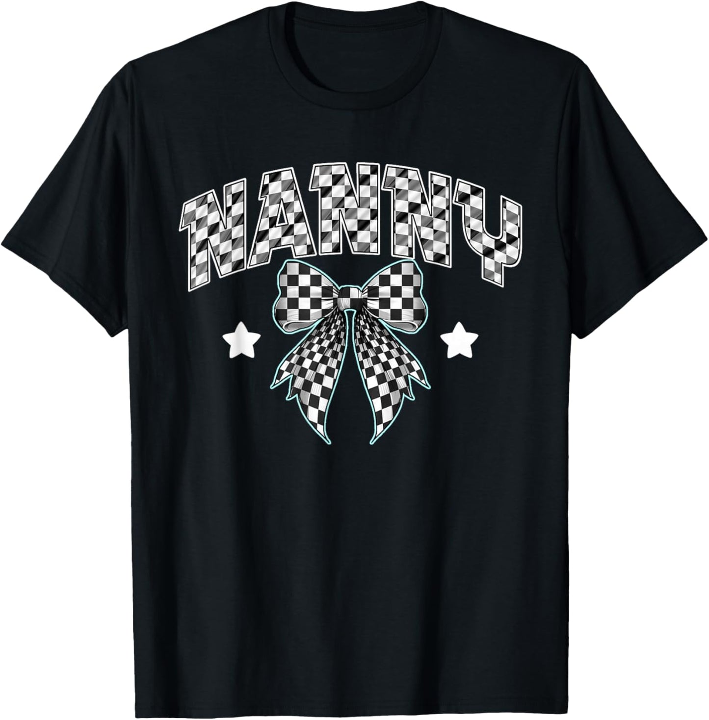 Nanny Pit Crew Family Racing Birthday Race Car T-Shirt - T-Shirt | Black
