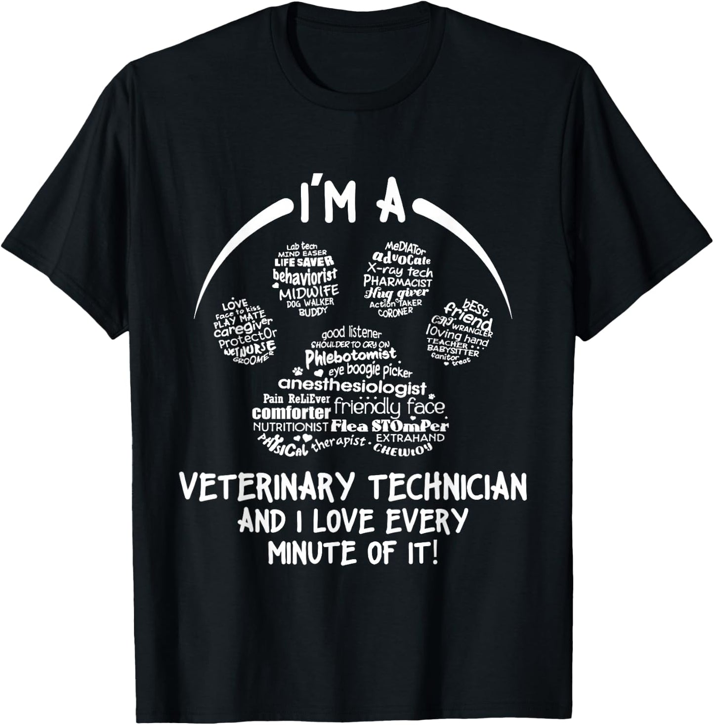 Veterinary Technician Appreciation Vet Tech T-Shirt - T-Shirt | Black