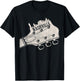 Nashville Guitar Skyline Country Music City Tennessee T-Shirt - T-Shirt | Black