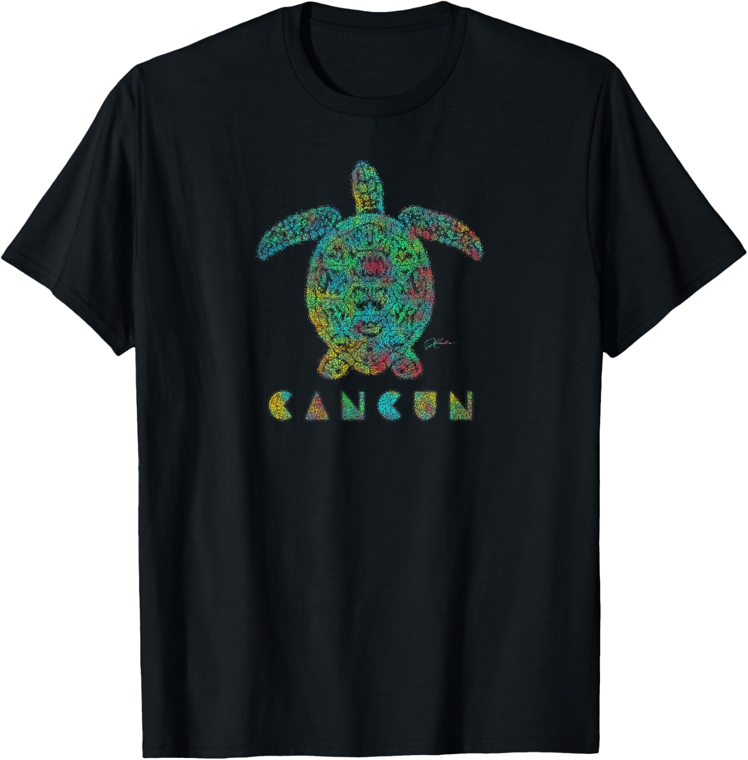 JCombs: Cancun Sea Turtle T-Shirt - T-Shirt | Black