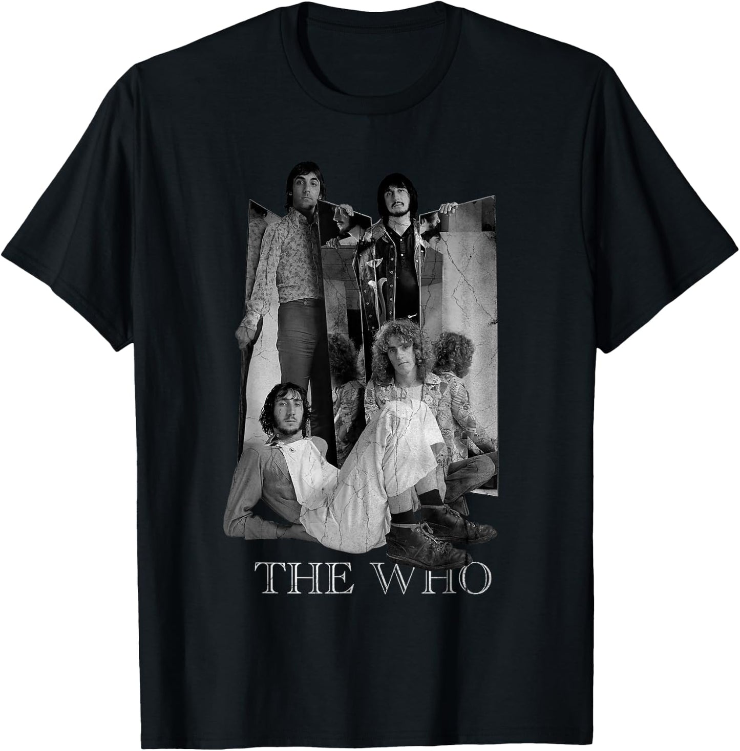 The Who Official Mirrors Mono T-Shirt - T-Shirt | Black