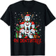 Oh Dentistree Teeth Dentistry Dental Dentist Christmas Tree T-Shirt - T-Shirt | Black