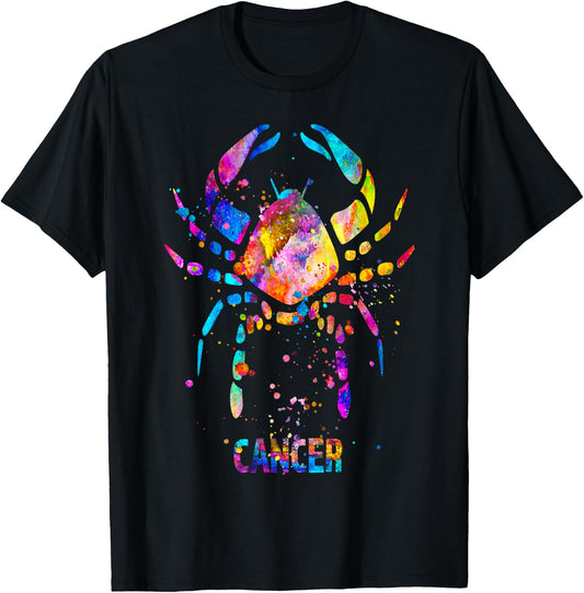 Cancer Zodiac Sign T-Shirt - T-Shirt | Black