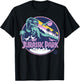 Jurassic Park Purple Retro Dinosaur Scene T-Shirt - T-Shirt | Black