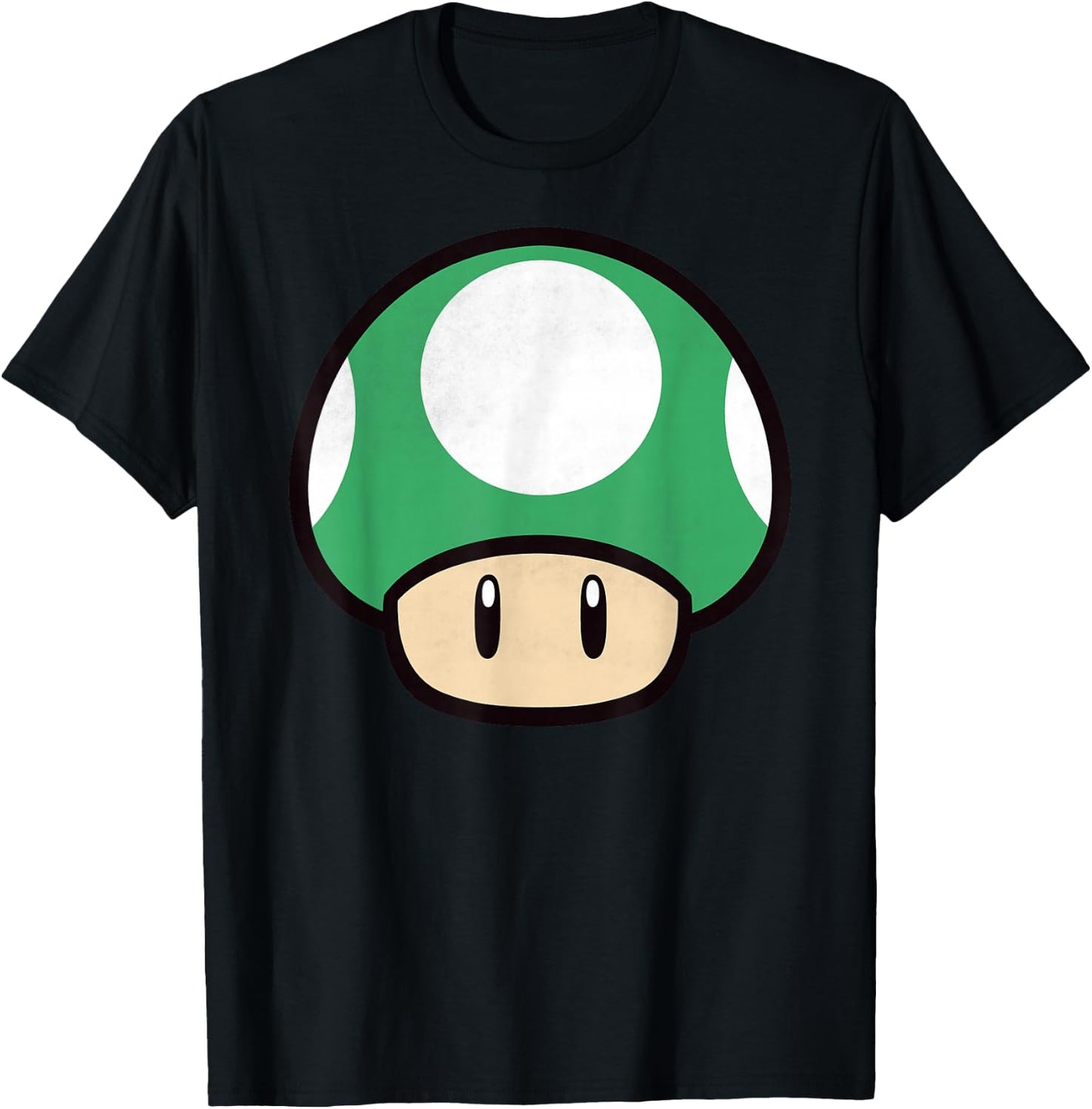 Nintendo Super Mario Big 1-Up Mushroom Graphic T-Shirt - T-Shirt | Black