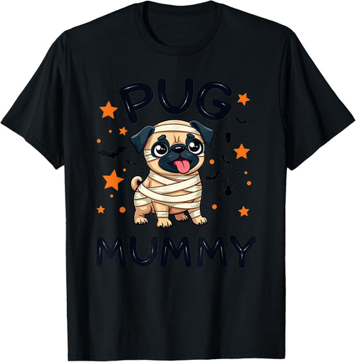 Pug Mummy Halloween Dog Lovers Costume Men Women Kids