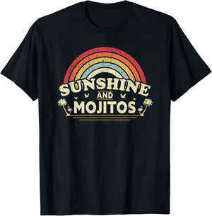 Mojito Sunshine and Mojitos Vintage Shirt T-Shirt - T-Shirt | Black
