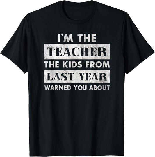 Funny Sarcastic Teacher Shirts Warning Back To School Gift T-Shirt - T-Shirt | Black