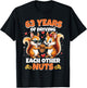 63rd Wedding Anniversary 63 Years Of Driving Each Other Nuts T-Shirt - T-Shirt | Black