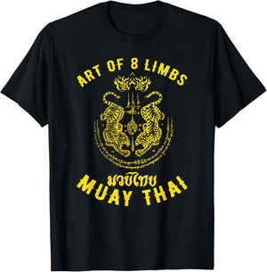 Muay Thai MMA Tiger Street Fight Muay Thai Kickboxing T-Shirt - T-Shirt | Black