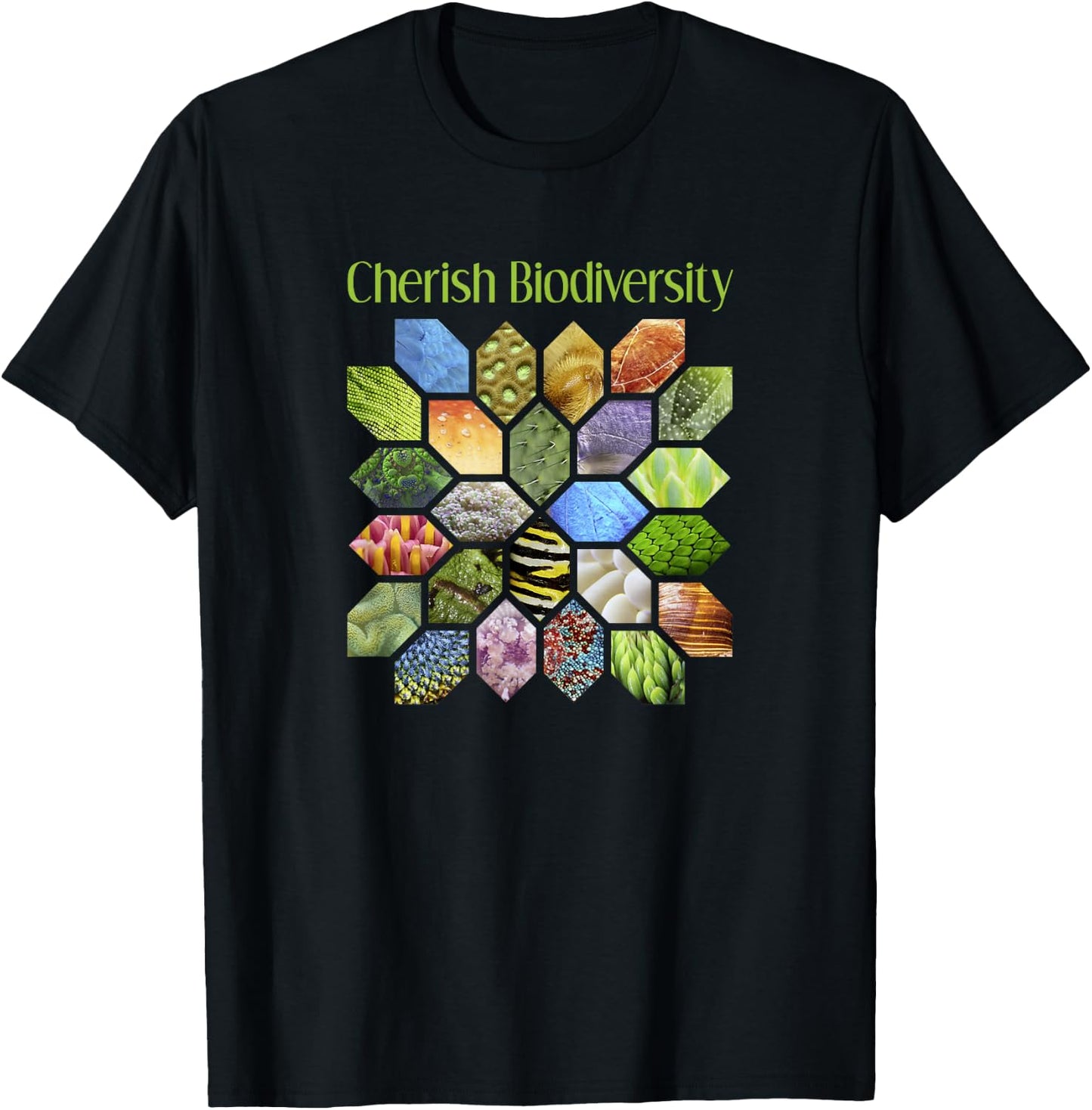 Cherish Biodiversity Science T-Shirt - T-Shirt | Black
