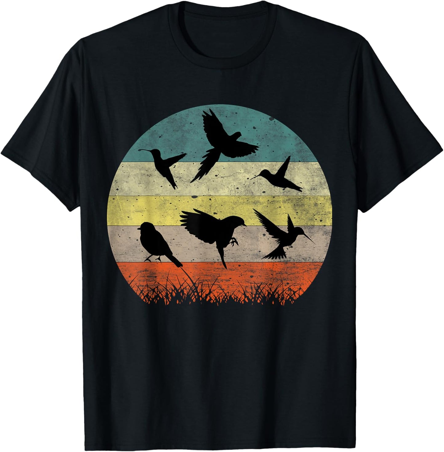 Vintage Birding Bird Watching Funny Bird Watcher Bird T-Shirt - T-Shirt | Black