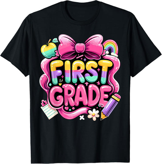 Back to School Funny Team 1st Grade First Grade T-Shirt - T-Shirt | Black
