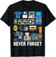 Retro Vintage Style 90's Technology Old Gadgets Lover T-Shirt - T-Shirt | Black