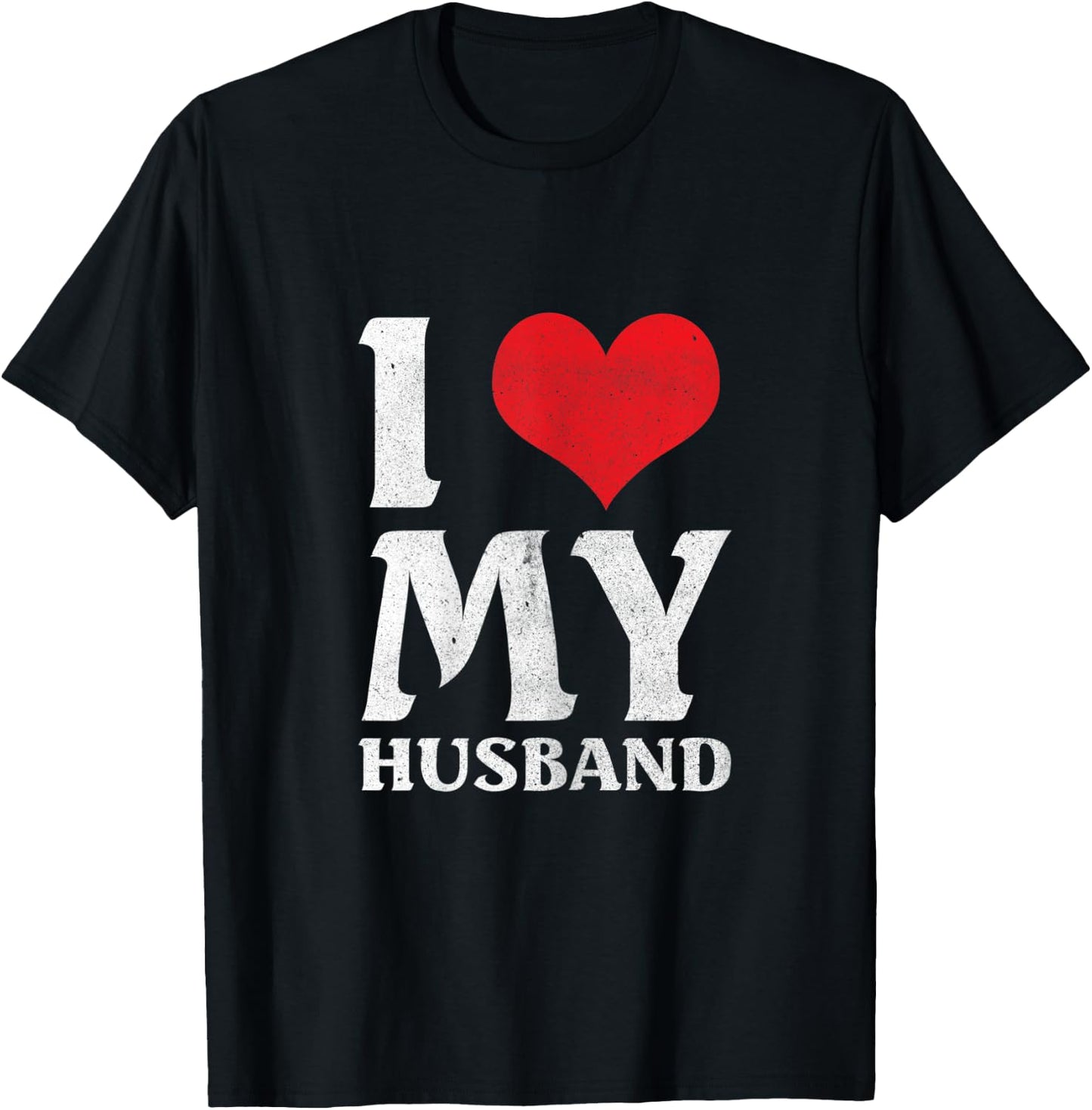 I Love My Awesome Husband Valentines Day Wife Gift T-Shirt - T-Shirt | Black