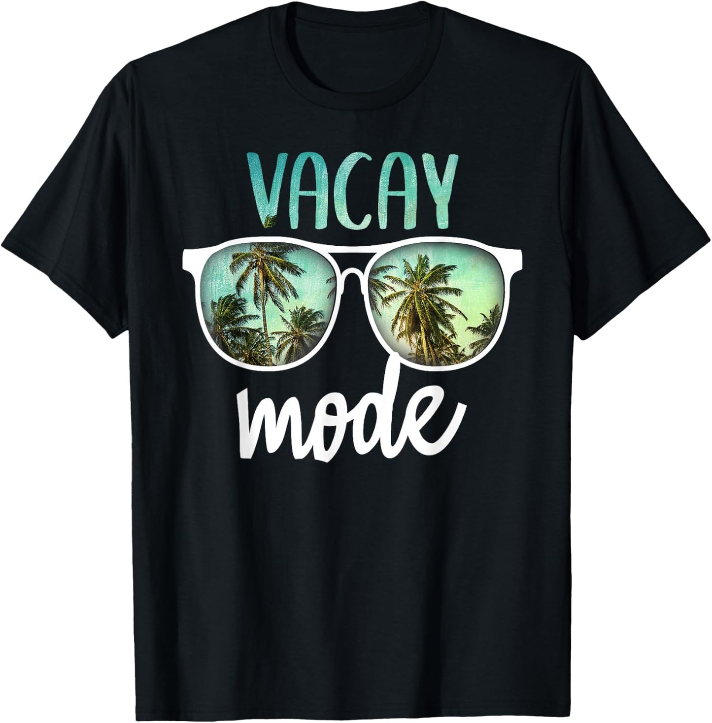 Vacay Mode Cute Vacation Summer Cruise Getaway T-Shirt - T-Shirt | Black