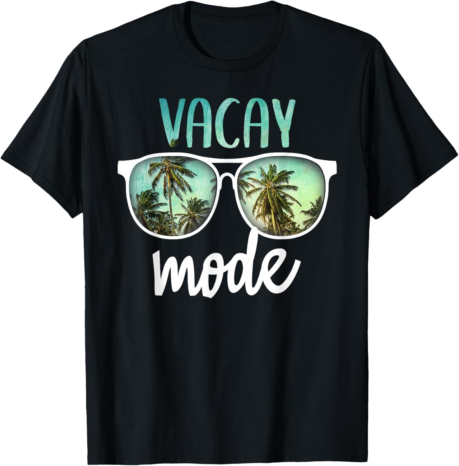Vacay Mode Cute Vacation Summer Cruise Getaway T-Shirt - T-Shirt | Black