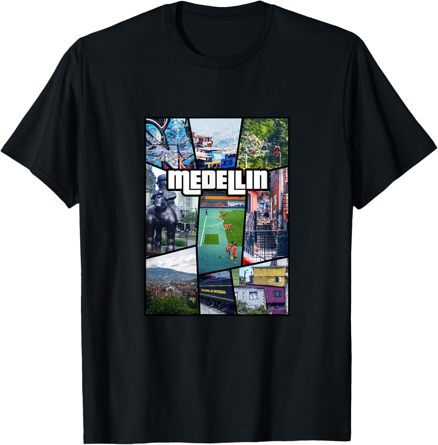 Colombia Antioquia Medellin City - South America T-Shirt - T-Shirt | Black