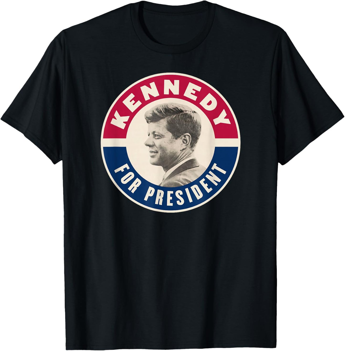 Kennedy For President 1960 Retro T-Shirt - T-Shirt | Black