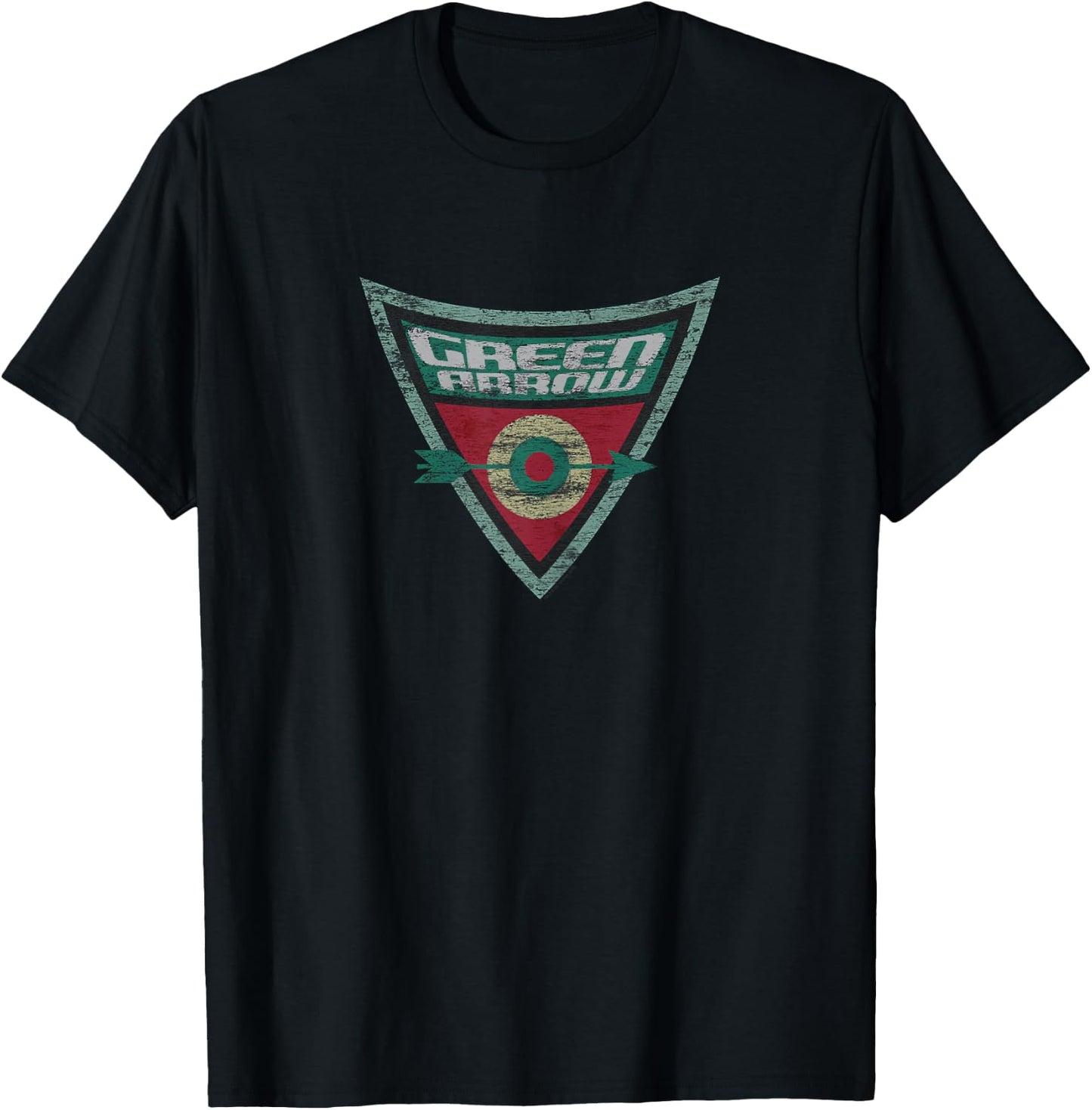 Batman: The Brave and the Bold Green Arrow Shield T-Shirt - T-Shirt | Black