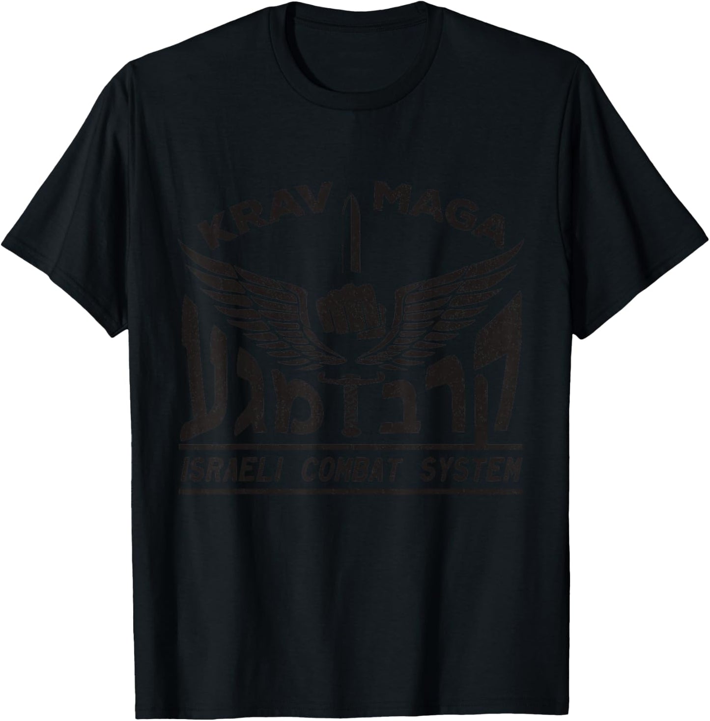 Krav MAGA Logo Shirt Israeli Combat System IDF T-Shirt - T-Shirt | Black