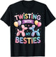 Twisting with My Bestie Balloon Artist Balloon Animal T-Shirt - T-Shirt | Black