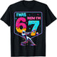 I was 6 Now Im 7 Dripping Baseball Meme 67 Birthday Men Boy T-Shirt - T-Shirt | Black