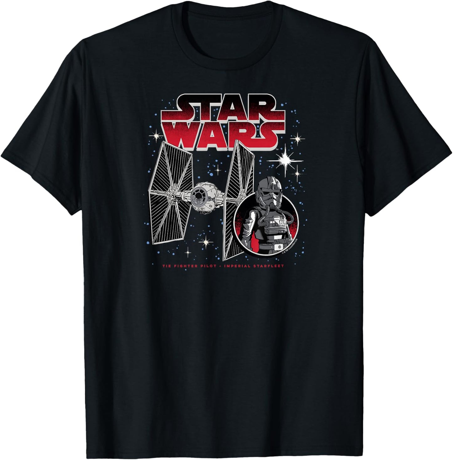 Star Wars - Imperial Starfleet Tie Fighter T-Shirt - T-Shirt | Black
