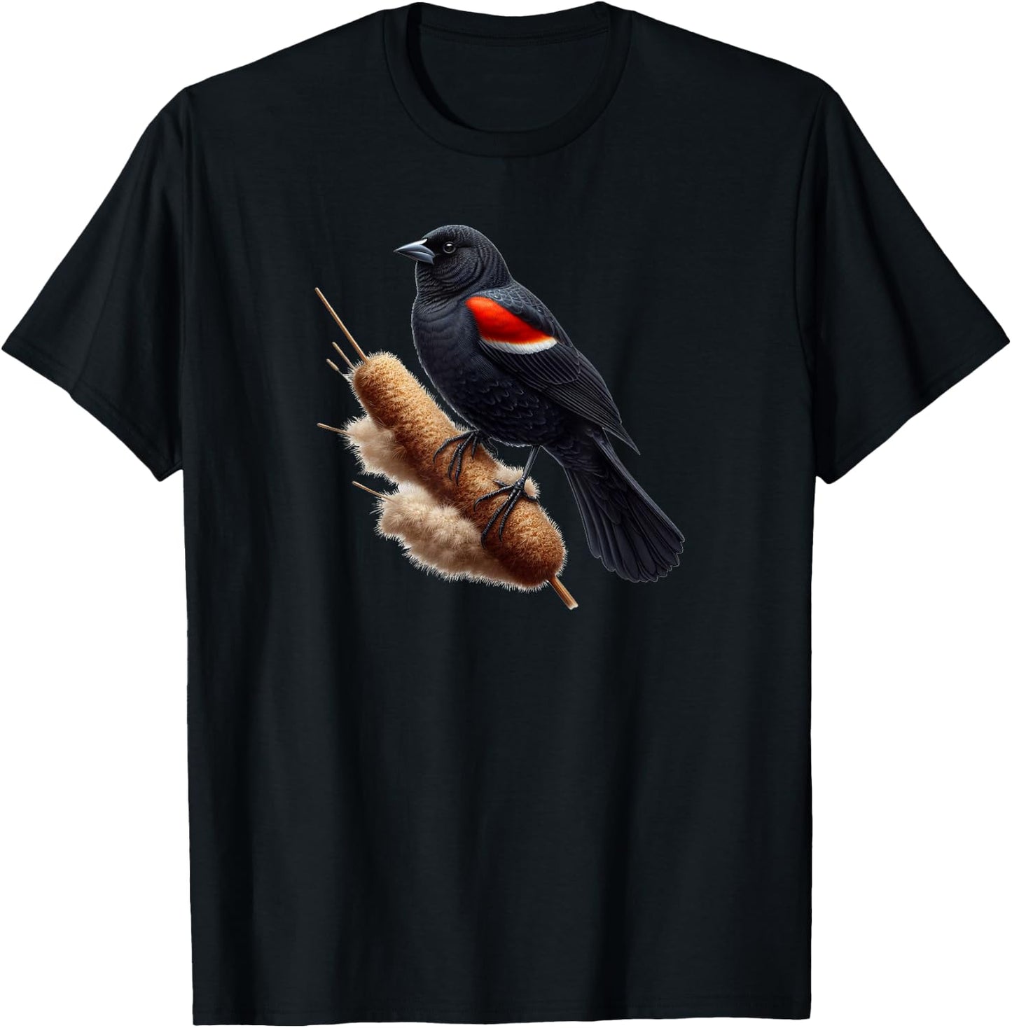 Birds Series. Redwing Blackbird. T-Shirt - T-Shirt | Black