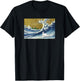 Funny Retro Vintage Surfing A Great Wave Pet Rabbit Lover T-Shirt - T-Shirt | Black
