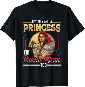 Puerto Rican Princess I'm Puerto Rican T-Shirt - T-Shirt | Black