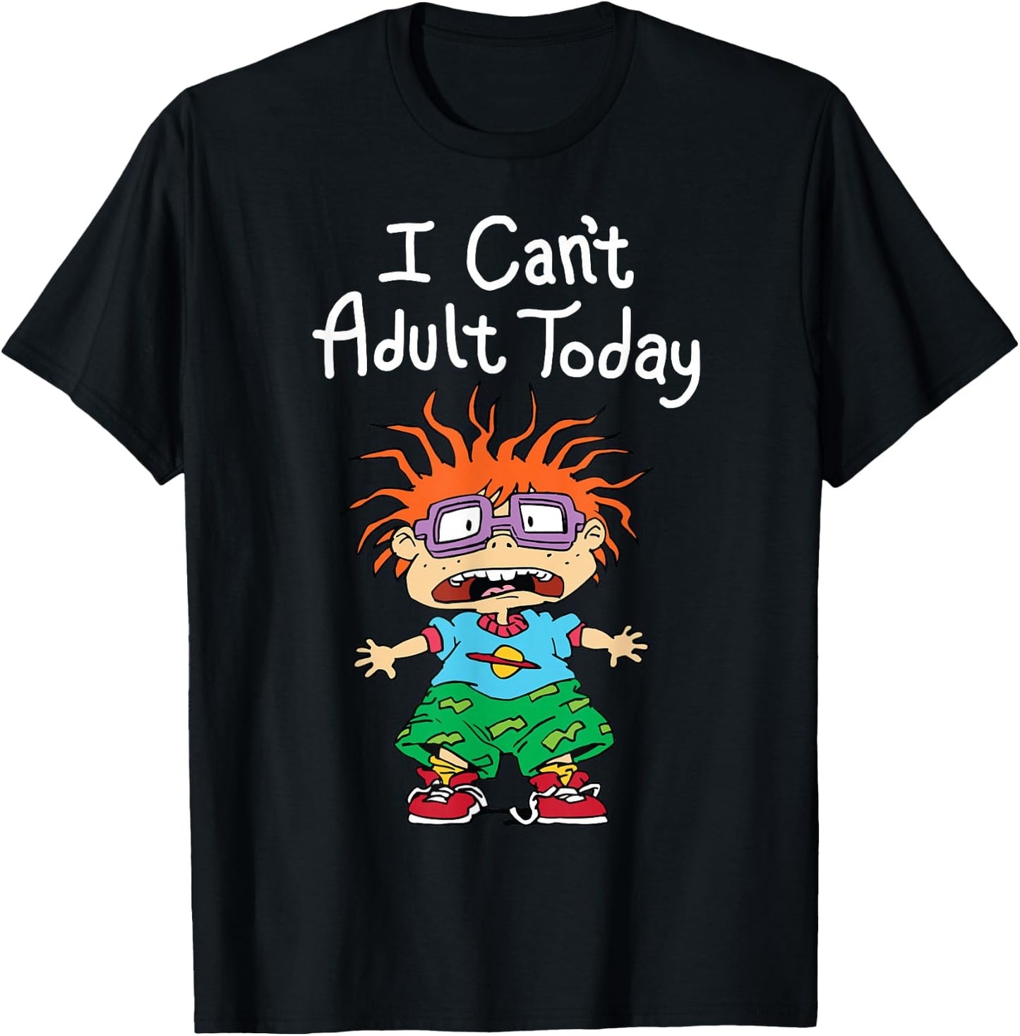 I Can't Adult Today Chuckie T-Shirt - T-Shirt | Black