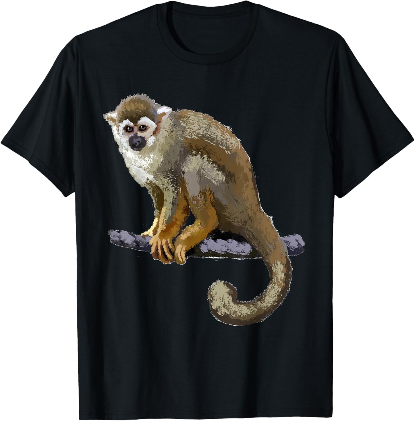 Squirrel Monkey T Shirt T-Shirt - T-Shirt | Black