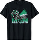 Football Cheer Mom Biggest Fan Cheerleader Black Green White T-Shirt - T-Shirt | Black