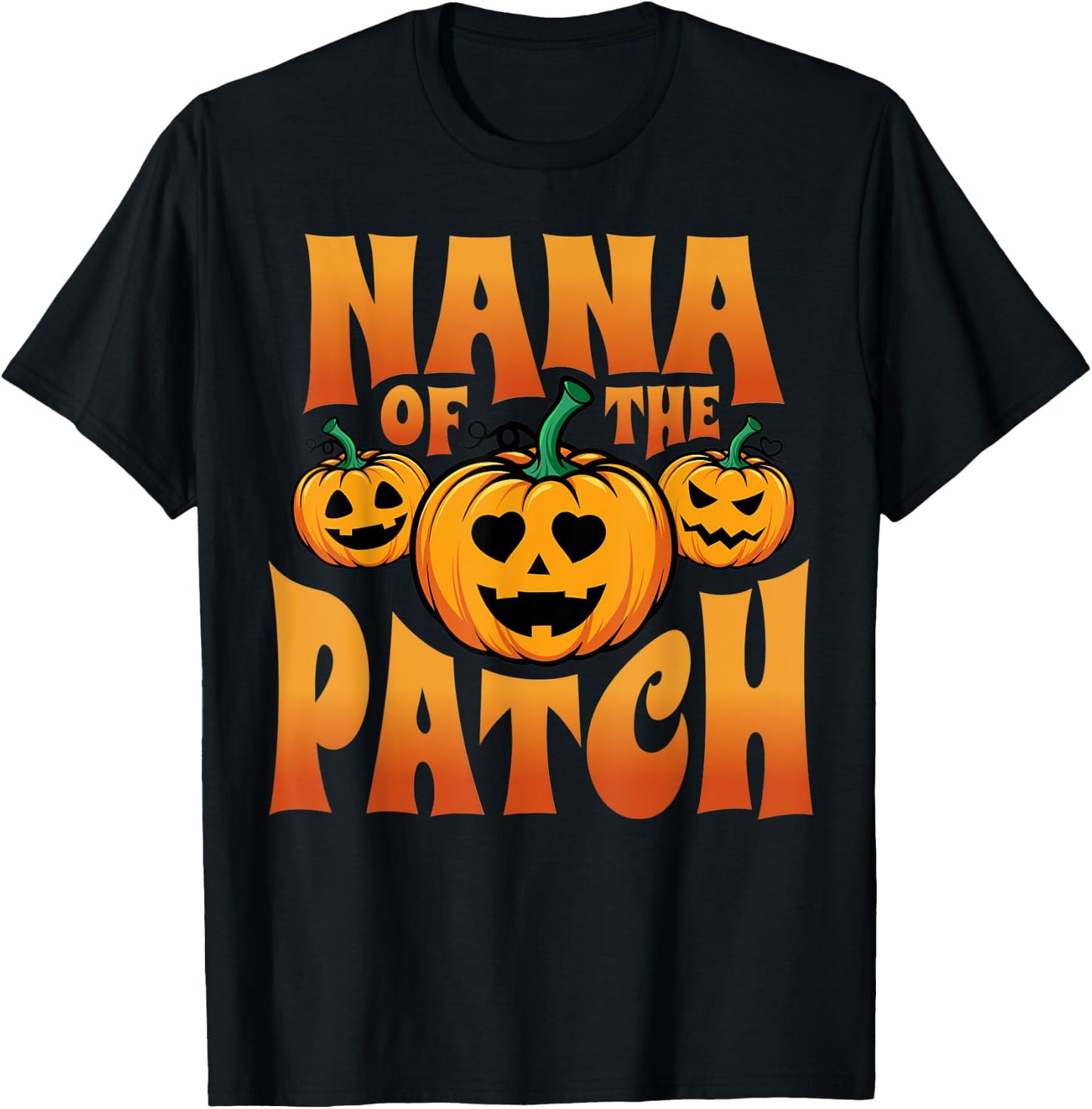 Nana Of The Patch Happy Halloween Shirts Girls T-Shirt - T-Shirt | Black