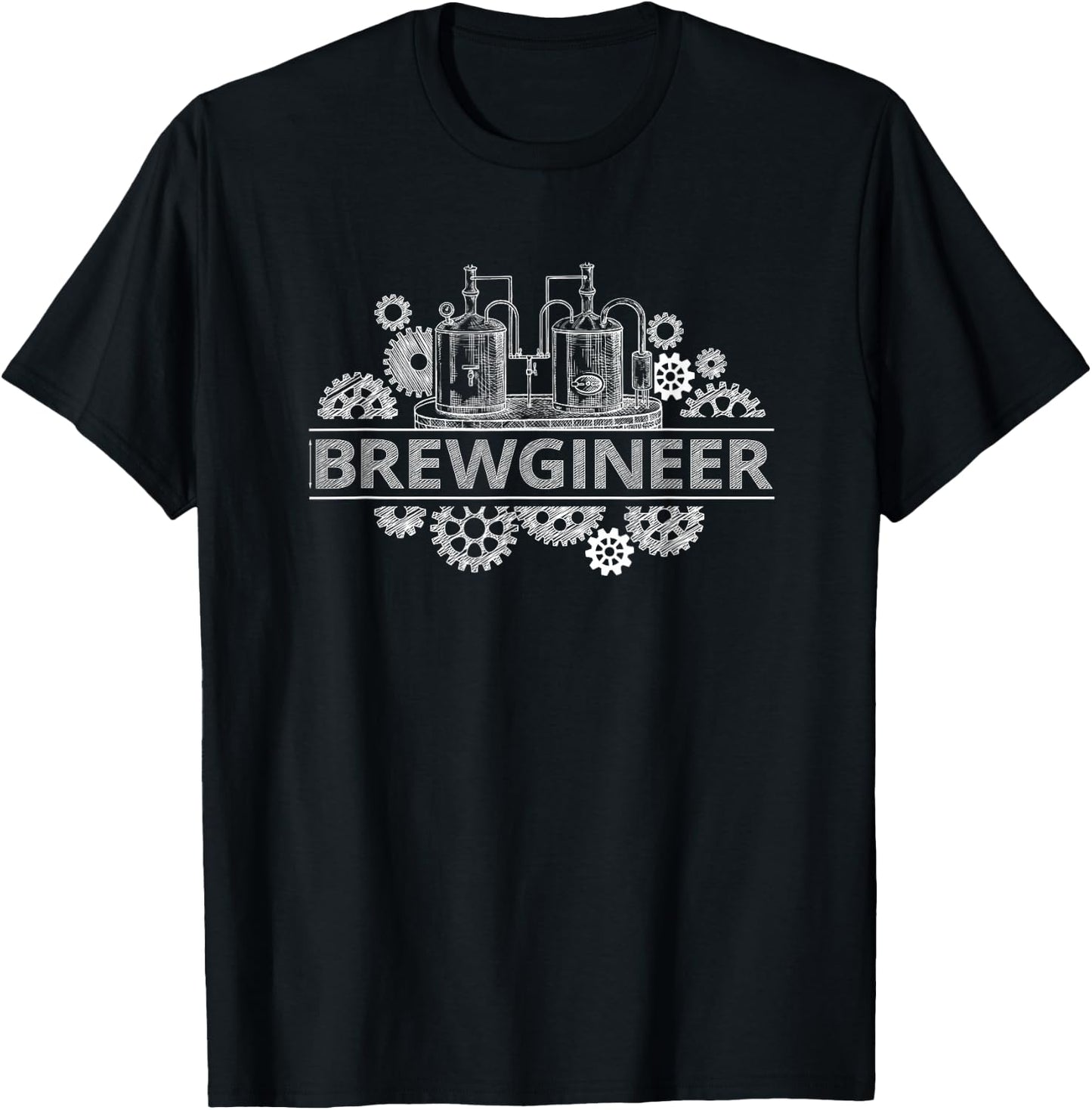 Brewgineer Craft Beer Brewer Beergineer Homebrew Gift T-Shirt - T-Shirt | Black
