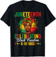Juneteenth Celebrating 19 1865 Black Women Afro Celebration T-Shirt - T-Shirt | Black